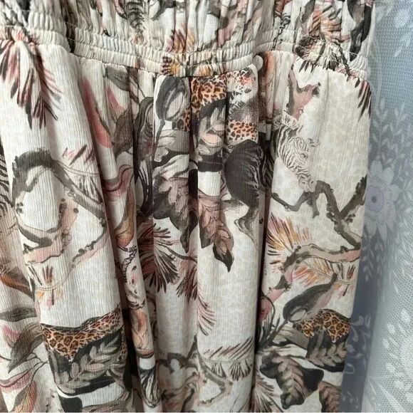 All Saints Floral Maxi Dress - Cream and Brown - Picture 2 of 9